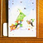 クリスマスカード クリスマスツリー＋ホッキョクグマ＋ペンギンの「黄金トリオ」