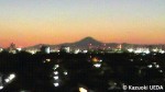 今年最初の夕暮れ富士