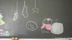 これが私のホームルームのクリスマスイヴの黒板です(^○^)!!