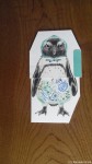 京都のイラストレーター=ドメチカ様から「ペーパーペンギンマトリョーシカ」カードでの誕生日祝をいただきました(^○^)!!